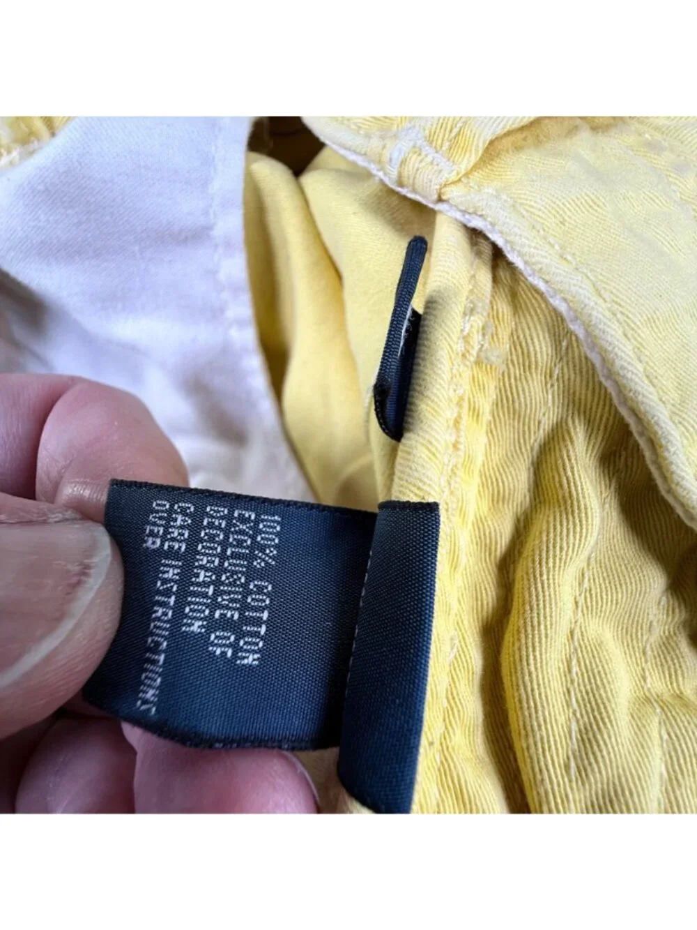 VTG Polo Ralph Lauren Mens 38 Relaxed Button/Drawstring Casual Yellow Short EUC